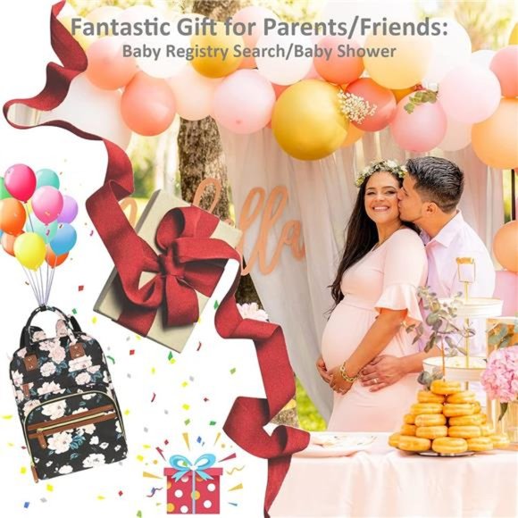 Diaper Bag Backpack Tote Women Large Capacity Baby Bag with Insulated Pockets - Picture 2 of 6